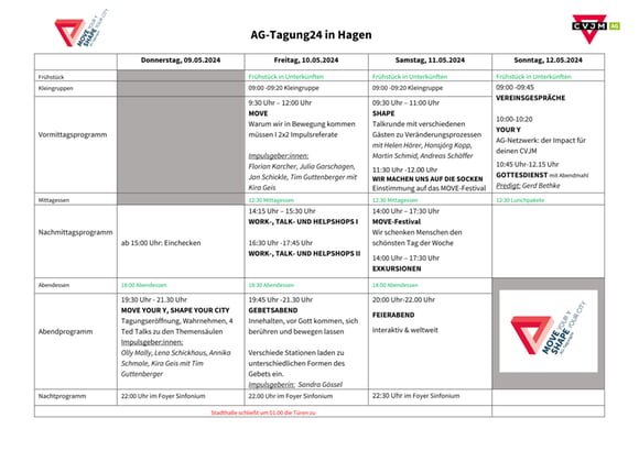 Programm - Überblick