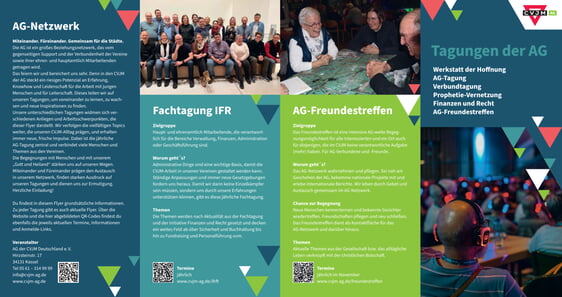 Flyer: Tagungen der AG
